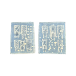 Flexible Nail Art Silicone Mold With 3D Rose Hourglass Embossing Floral Silicone For DIY Nail And Craft Designs