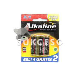 Alkaline Batu Baterei AAA Isi 6/Baterai Alkaline Murah Berkualitas