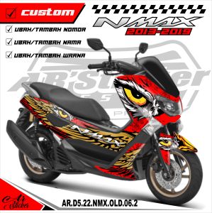 Decal Sticker Yamaha Nmax 155 Old Full Body Stiker Dekal NMAX 155 2012-2019 AR-D5 006