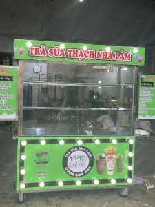 Xe trà sữa 1m4 giá sản xuất cơ khí Tân Ngọc Châu 0937272899