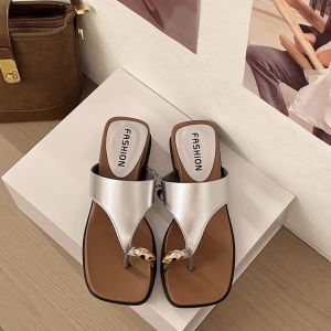 [Free Shipping] Thick-Soled Wedge Sandals For Women Fashionable Summer Outdoor Wear 2026 New Retro Sandals