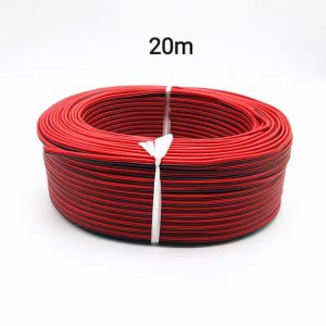 Wire Cable Dual Color Parallel Line Soft Power Line LED Speaker Red Black 2 Core 1 Square Sheath Line