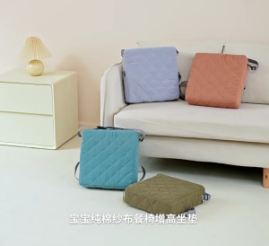 Lightweight Toddler Boost Cushion for Comfortable Dining Experiences Detachable Sitting Chair Pad and Secure Tied