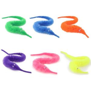JUNNYA Gift for Children Magic Props for Kid Cat Funny Trick Toy Hippocampus Toy Worms on a String Magic Worm Toys Fuzzy Worm Toys Magic Twisty Worm