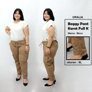 Celana Jumbo K Karet & Celana Bigsize Wanita