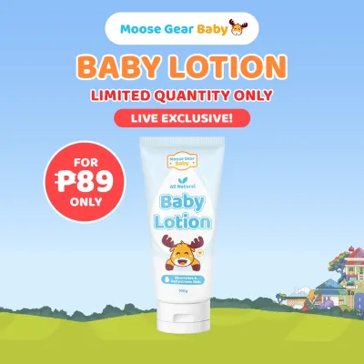 Moose Gear Baby Lotion 100g Hypoallergenic Baby Moisturizer Oat Peptide & Macadamia Oil