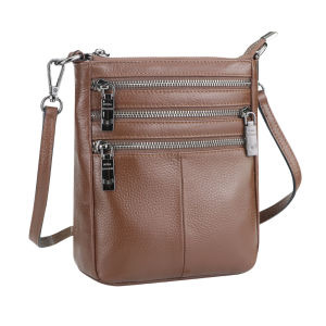 Royal Bagger Crossbody Bags for Women Genuine Leather Satchel Purse Fashion Casual Shoulder Bag with Multi Layer Pocket 1928