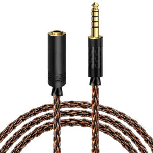 Geekria 6NOCC 4.4mm Balanced Cable Single Crystal Copper Upgrade Extension Cord 4.4mm to 4.4 for HiFi Headset (4.9ft / 1.5m)