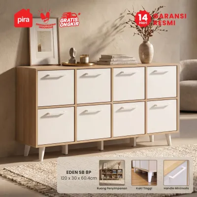 PIRA METROPOLIS - EDEN SB8P Meja TV / Bufet / Kabinet / Rak Serbaguna / Lemari Pakaian