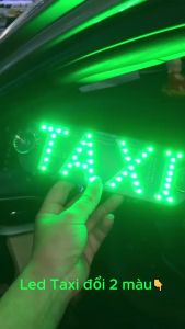 Đèn Led TAXI Thay Đổi 2 Màu Đèn Báo Chữ TAXI Gắn Kính Lái Ô Tô Led Chữ TAXI Đổi Màu Gắn Kính Lái