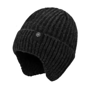 Casual Hat Faux Furs Lined Knitted Hat Plush Cycling Ear Protections Outdoor Men Winter Knitted Hat Warmth Hat Earmuff