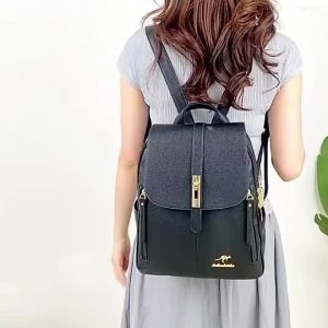 JNK #3850 High Quality Korean Fashion Womens Bag PU Leather Backpack