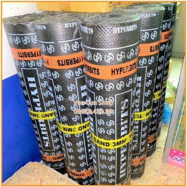 Màng chống thấm - Màng khò nóng Hyperbits Ai Cập 3mm/4mm mặt cát, trơn (cuộn 10m khổ 1m)