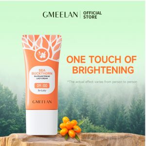 GMEELAN Sea Buckthorn Gluta Whitening Lazy Cream 30g Krim Siang Wajah Niacinamide [gmeelan skuncare]