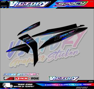 STRIPING VARIASI MOTOR HONDA SPACY / STICKER MOTOR HONDA SPACY