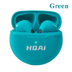 HQAi Pro6 True Wireless Earbuds Bluetooth Earphone Touch Control with Mic Waterproof TWS Stereo Headphone Headset Sport