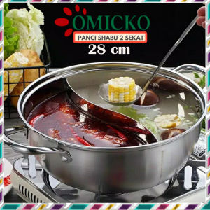 Panci Steamboat Shabu Shabu 2 Sekat 28cm Omicko