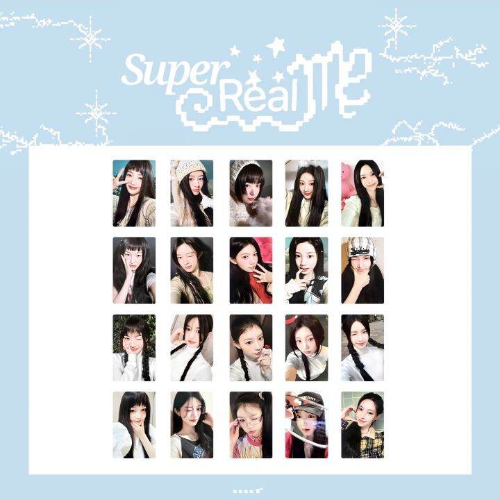 ILLIT Album Super Real Me PhotoCards Kpop HYBE Yunah Minju Moka Wonhee ...