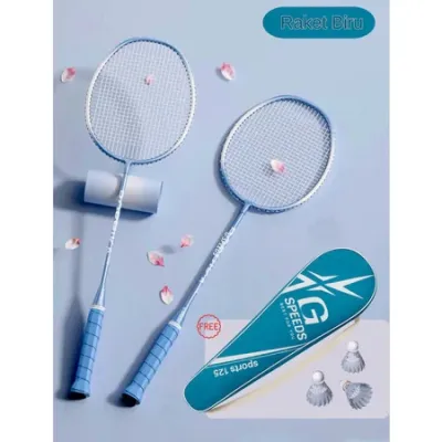 RAKET BADMINTON/ RAKET BULU TANGKIS ISI 2 FREE BAG/KOK BULUTANGKIS/SHUTTLECOCK/KOK BADMINTON/packing dus