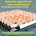 Egg Incubator130 Eggs Fully Automatic Egg Incubator Intelligent Digital Hatcher Brooder with Temperature Control and Auto Turning for Hatching Chicken Duck Goose Quail Birds, Incubators for Farm. 