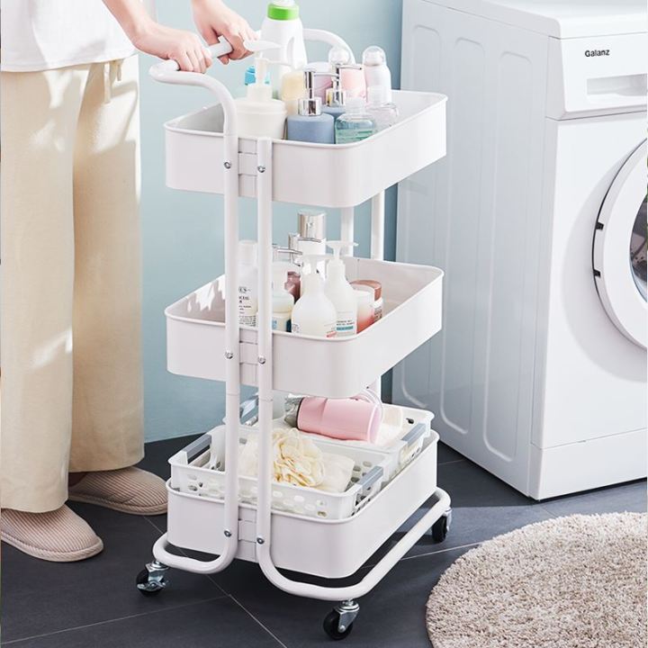 Kitchen Rack Baby Floor-to-floor multi-storey trolley rack kitchen movable baby products ...
