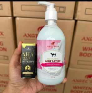 Paket Angel Tacik Body Lotion + Mimi Precious AHA Original / Membantu Mencerahkan Kulit Tubuh/ paket aha body serum viral [nasa shop]