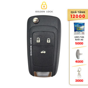 Vỏ chìa khóa chevrolet cruze orlando 3 nút dạng gập