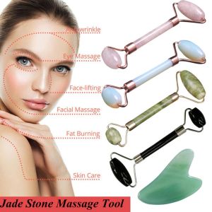 Alat Pijat Muka Wajah H426 E426 Jade Roller Massager Facial Message Batu Roller Giok Stone