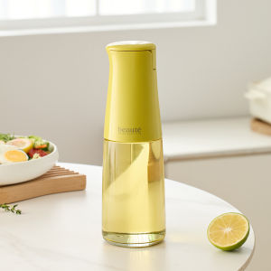 Automatic Gravity Oil Bottle Leak-Proof Glass Kitchen Condiment Dispenser for Oil Soy Sauce & Vinegar Drip-Free Teardrop Spout Easy-Pour Design Glass Storage Oil Bottles
