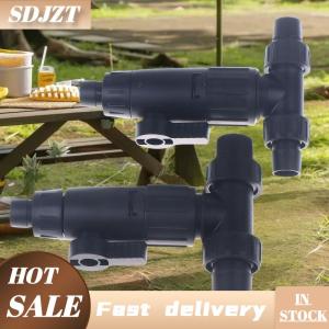 SDJZT Aquarium Accessories 12 16mm Double Tap Quick Release Connector Fish Tank Hose Pipe 3-Way Valve Aquarium Filter Connector