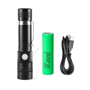 Đèn pin cầm tay bóng led T6 siêu sáng có zoom quang hợp chiếu xa trăm mét dành phượt thủ dã ngoại đèn công trường