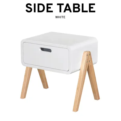 SQUARE SIDE TABLE WITH METAL LEG/END TABLE/LAMP TABLE/SMALL COFFEE TABLE