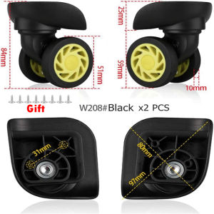For American Tourister 85A Trolley Case Wheel Suitcase Luggage Wheel W208 Universal Wheel Maintenance Replacement