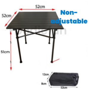 Foldable Portable Adjustable Height Outdoor Camping Picnic Table / Meja lipat untuk khemah Tinggi boleh laras