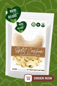 Cashew Split Premium Unsalted Cashew Nuts | Raw or Roasted Healthy Snack | High Protein Nut Snack | 100g 250g 500g 1kg
