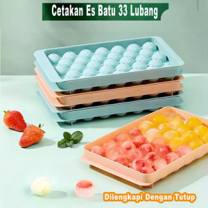 SN Cetakan Es Batu Bulat 33 Round Ice Cube Tray - Cetakan Es Batu  Cetakan Jelly Puding 33 Lubang