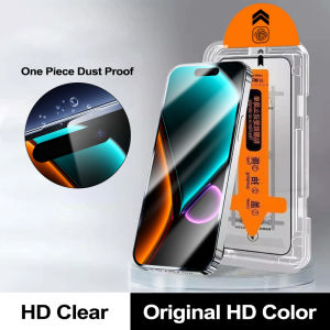 Privacy HD Clear Full Screen Protector With Auto Alignment For iPhone 16 15 14 13 12 11 Pro Max Military Shatterproof Tempered Glass for iPhone XR Xs Max Dust Proof Protective Film