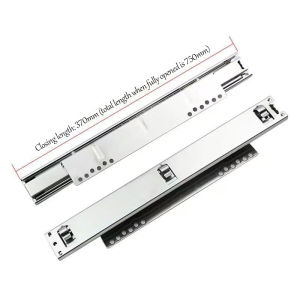 Thickened material 15-inch cabinet sliding rail track guide rail noise reduction and silent operation