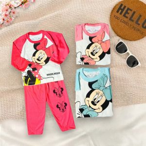 Setelan Baju Anak Perempuan Model Terbaru Bahan Katun Lengan Panjang Usia Anak 3 Bulan-10 Tahun