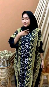 Baju Kaftan Kelelawar Jumbo Mewah Elegan Gamsi Sultan Rayon Premium