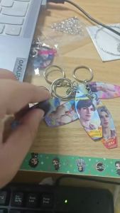 5Pcs/Lot Surfboard Love and Deepspace Xavier Zayne Rafayel ralayo Sylus Caleb Game Cartoon Cute Acrylic Key Chain Pendant Keyring