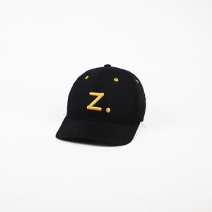 Topi Anak Bordir Inisial Black Denim A-Z Huruf Alfabeth Usia 3-10 Tahun