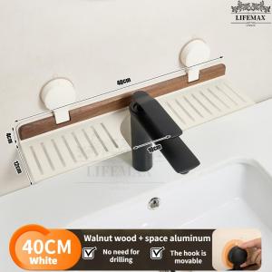 [SG Seller]No-Drill Bathroom Mirror Shelf Suction Cup Bathroom Storage Rack Washstand Organizer
