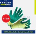 4101 Green Rubber Palm Coated Gloves by Leeden Online Store. 