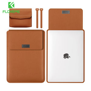 FLOVEME Leather Laptop Sleeve Bag Case For Macbook Air Pro 13 M2 M1 2022 2021 Pro 11 12 13 14 15 16 Inch Notebook Cover For Huawei HP Dell 13.3 15 15.6 Laptop Case