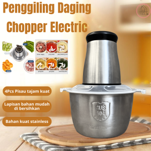 Blender Daging Chopper Meat Grinder Gilingan Daging Baja Serbaguna Stailess