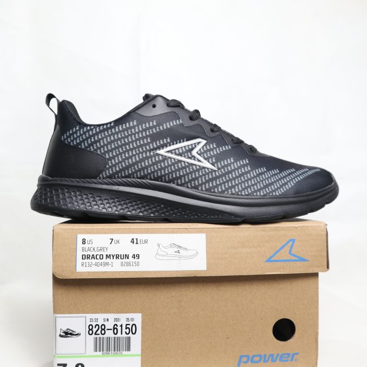 Power Draco Myrun Sneakers Shoes Sepatu Sneakers Black Grey - Main Image