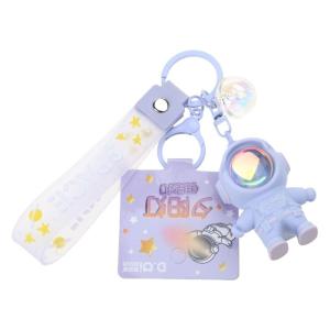 Astronaut Sunset Lamp Keychain Pendant Sunset Lights Projector Keyring Spaceman Night Light Keychain for Luggage Tags