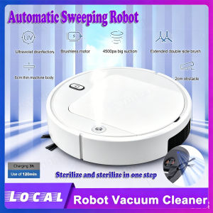 COD+Deerma Robot Vacuum 5 in 1 Cleaning w/ Air Humidifier and Blue Light Smart Automatic USB charging Automatic steering Easy operation Strong suction power