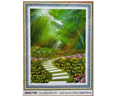 (XẢ KHO) Tranh thêu chữ thập phong cảnh thêu kín tuyệt đẹp - hàng loại 1 MN0113 MN0112 MN0198 MN0125 MN0126 MN0199 E134